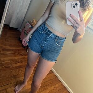 Abercrombie & Fitch Blue Jean Shorts